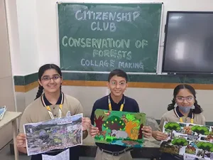 SEC-JUN-Citizenship Club – Collage-Making (Conservation List of Forests, Biosphere Reserves, Wild-Life Sanctuaries, National Parks in INDIA) Grade IX-2