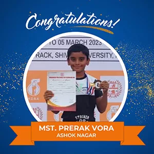 Secured Bronze Medal In Boys Under 08 In Long Jump At Maharashtra State Sub Junior Athletics Championship 2022-23